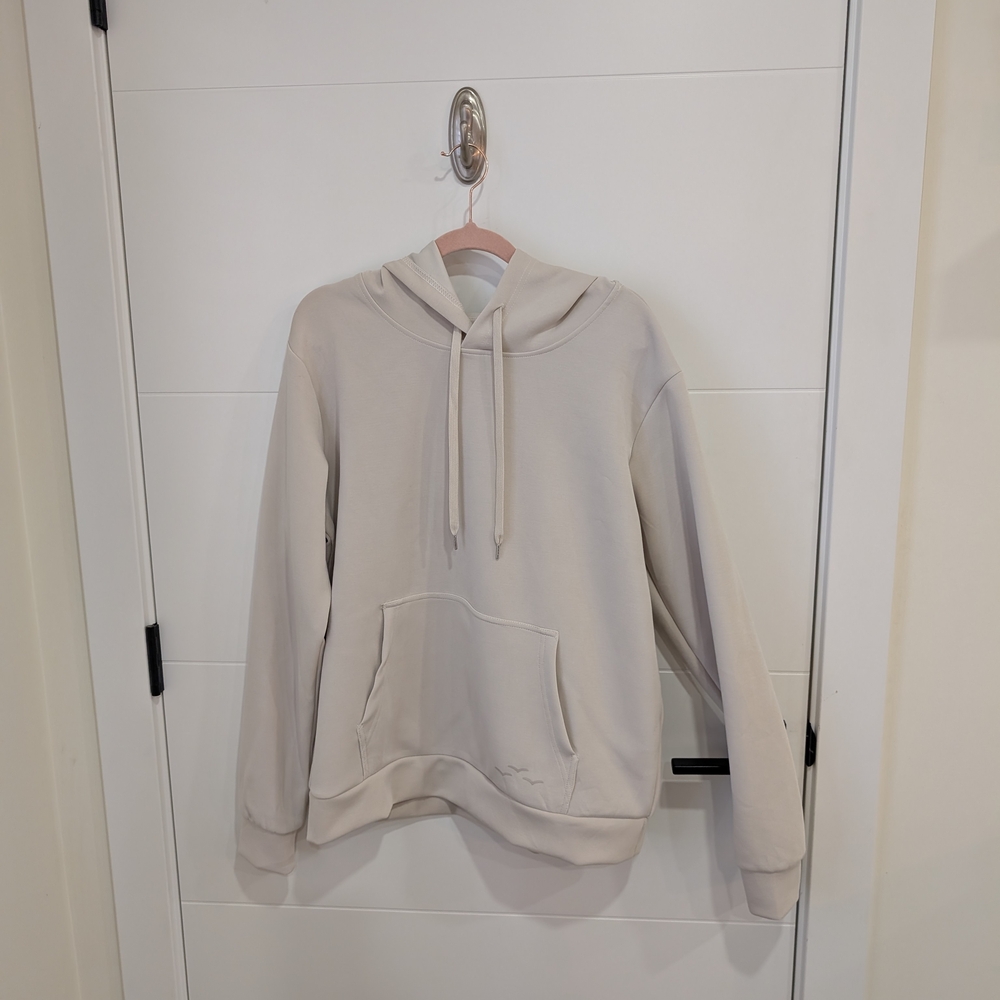 LazyPants Sueded Luxe Hoodie Cream Size Large | Like New